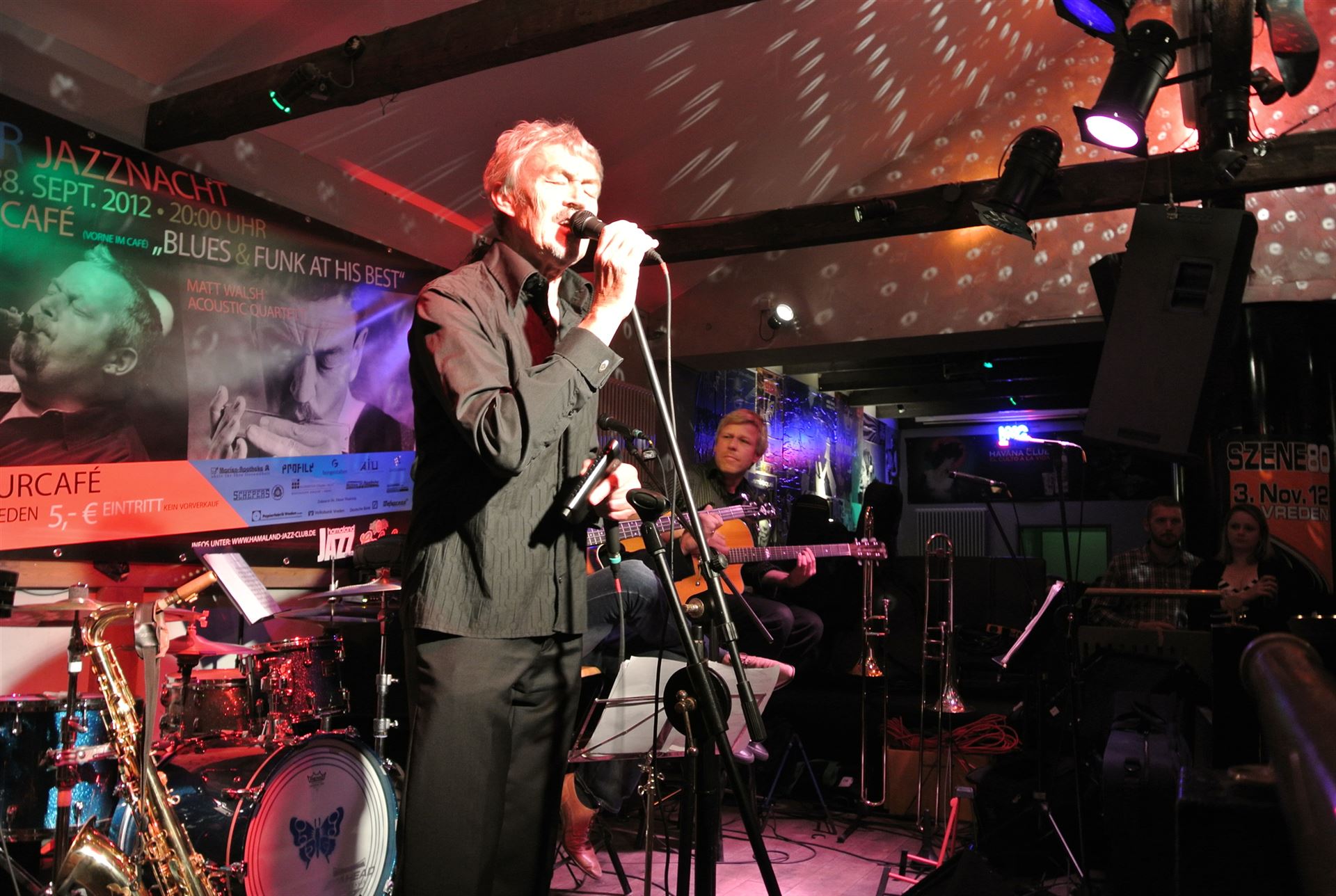 Matt Walsh Acoustic Quartett auf der Jazznacht im Njoy 2012 