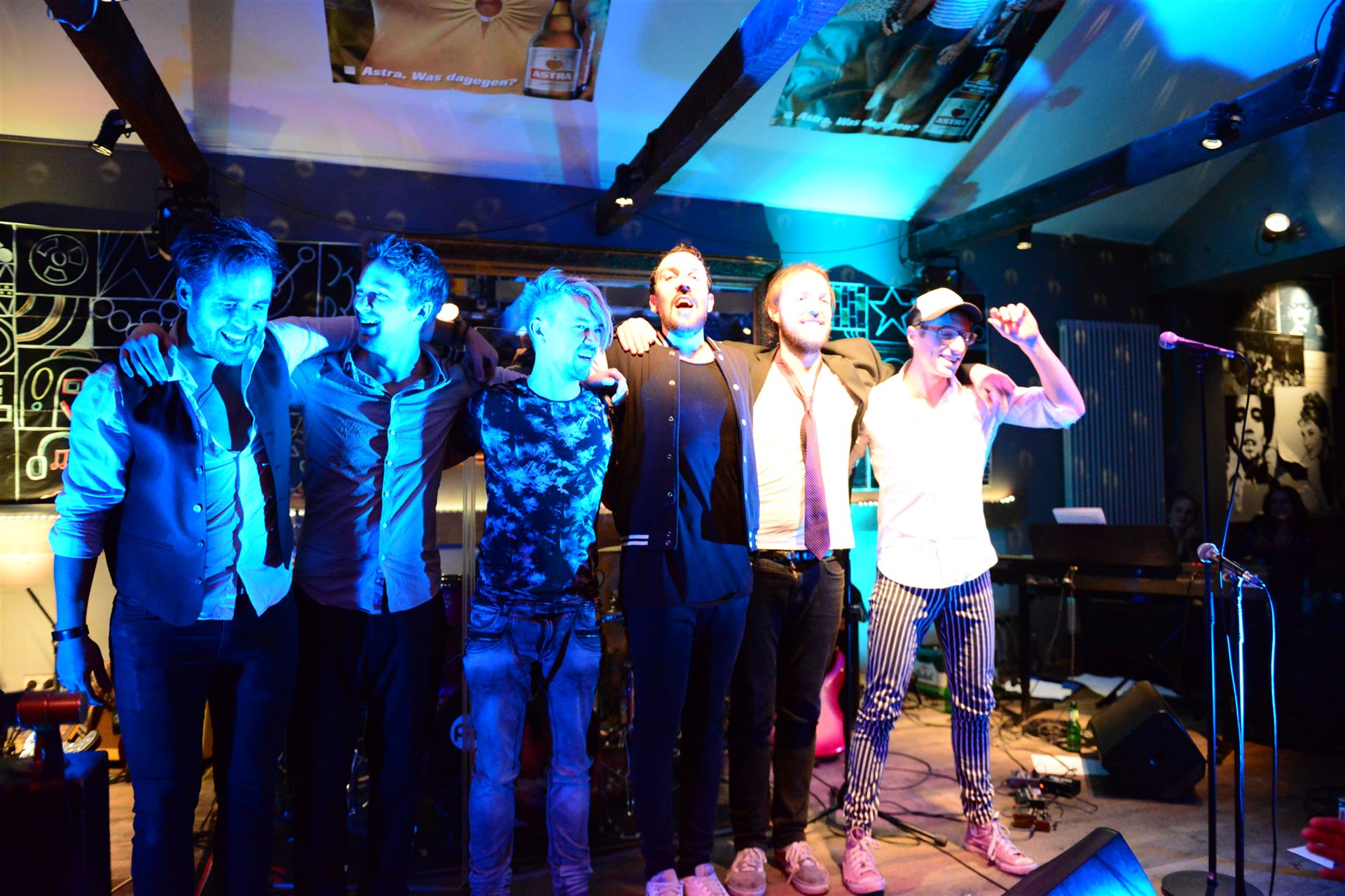 Band „Pimpy Panda“ beim Abschlußapplaus bei der Jazznacht im N‘joy